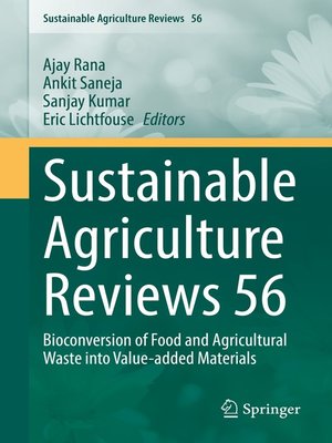 cover image of Sustainable Agriculture Reviews 56